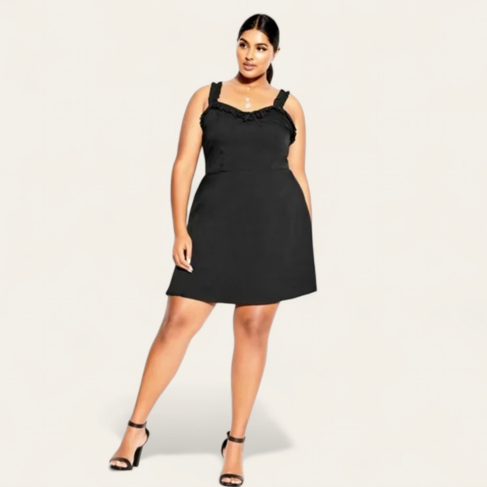 City Chic Black Mini Dress
